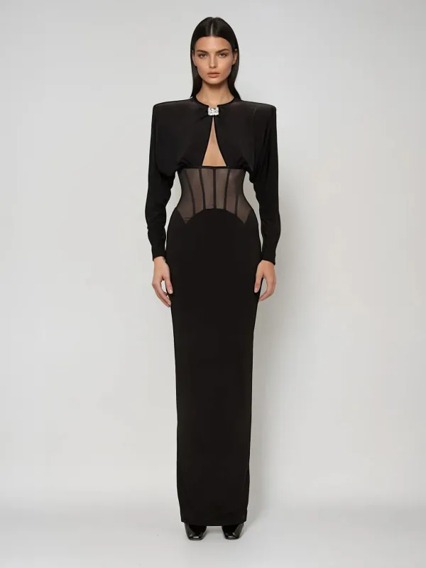 Eidola Cutout Split Maxi Dress sold by Mew Mews