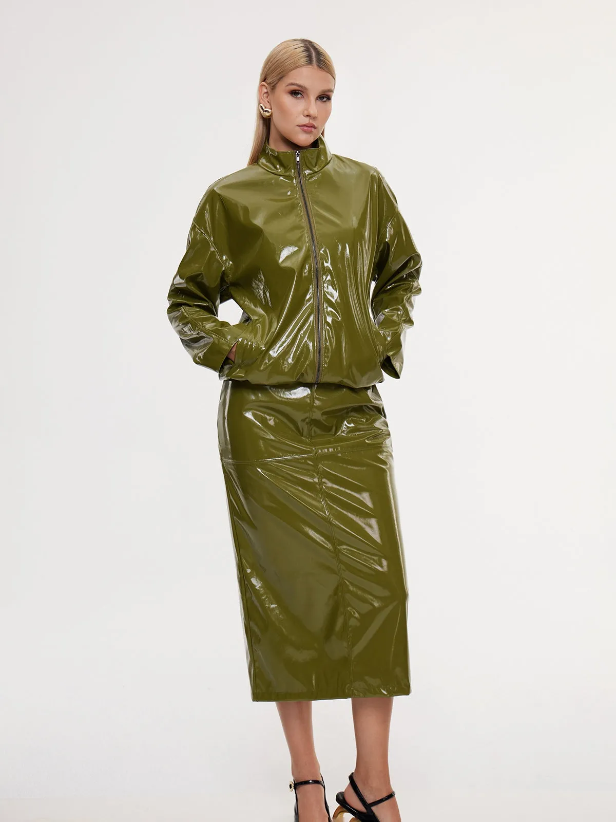 Eddya Leather Skirt Set sold by Mew Mews product image thumbnail 5