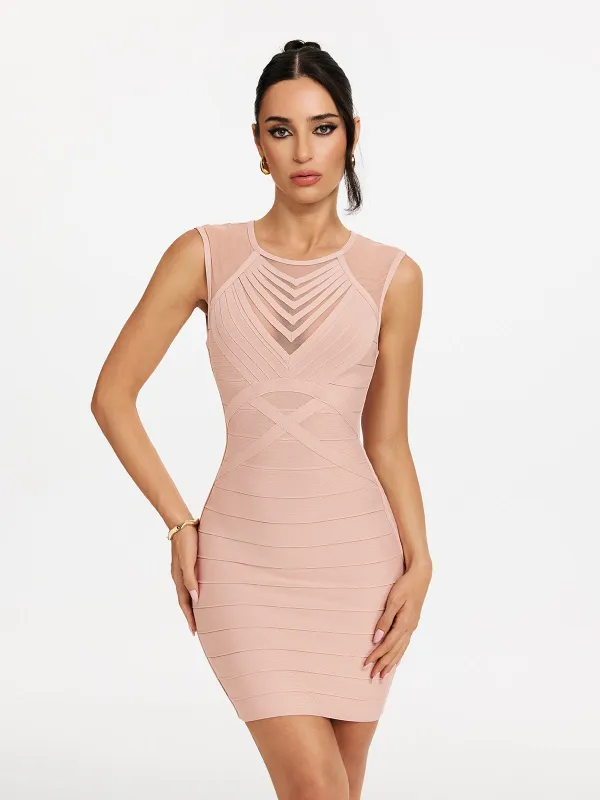 Malec Sleeveless Bandage Mini Dress sold by Mew Mews