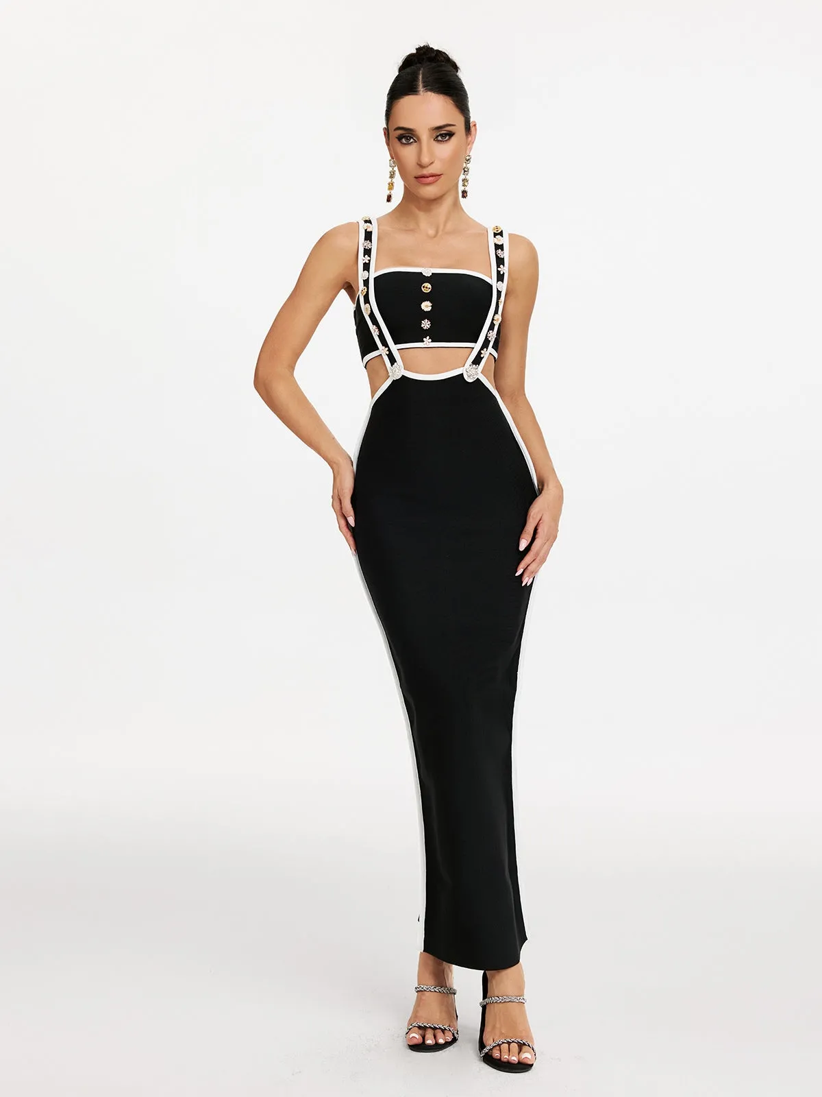 Makram Flower Bandage Skirt Set sold by Mew Mews