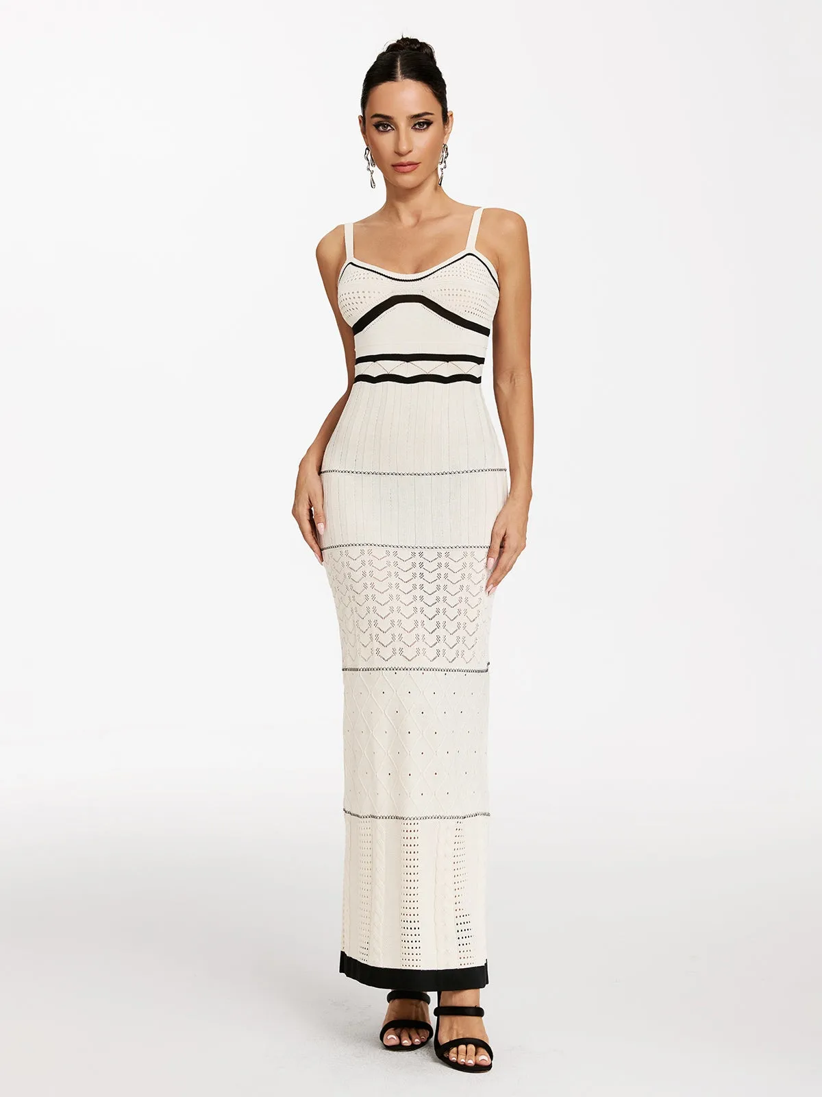 Makara Spaghetti Knitted Maxi Dress sold by Mew Mews product image thumbnail 2
