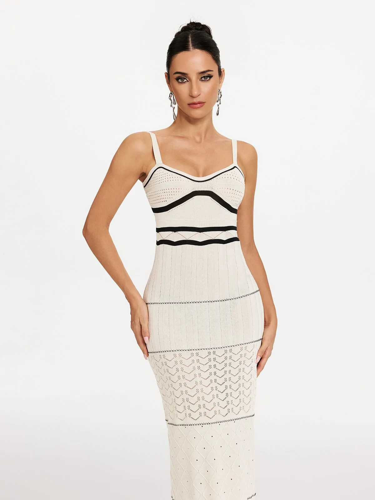 Makara Spaghetti Knitted Maxi Dress sold by Mew Mews product image thumbnail 3