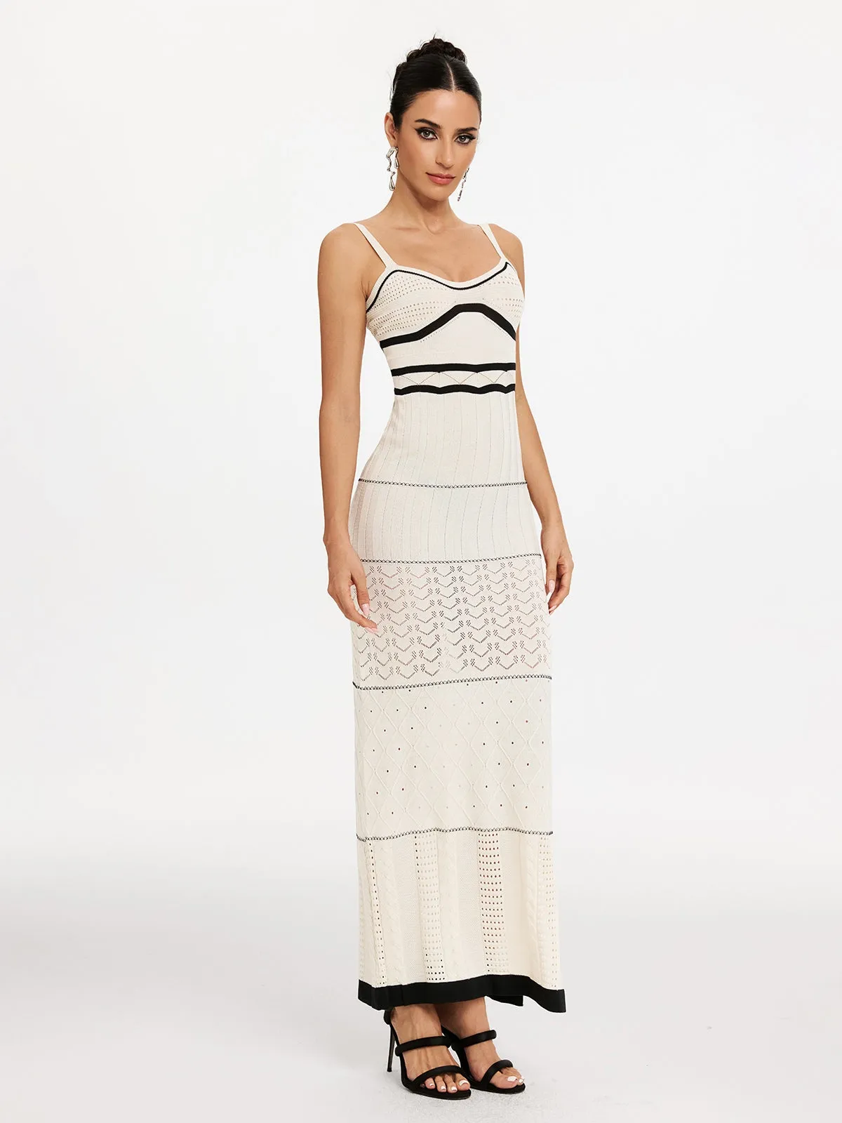 Makara Spaghetti Knitted Maxi Dress sold by Mew Mews product image thumbnail 4