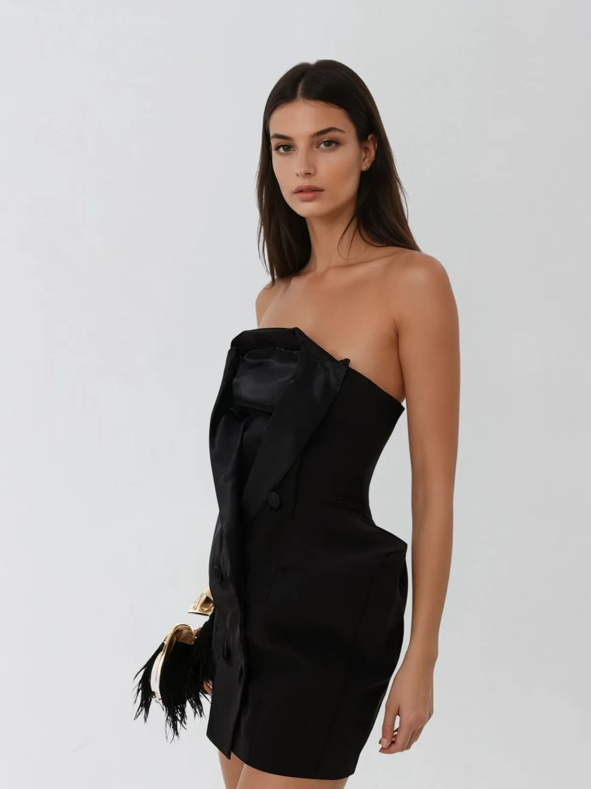 Fumaron Strapless Mini Dress sold by Mew Mews product image thumbnail 4