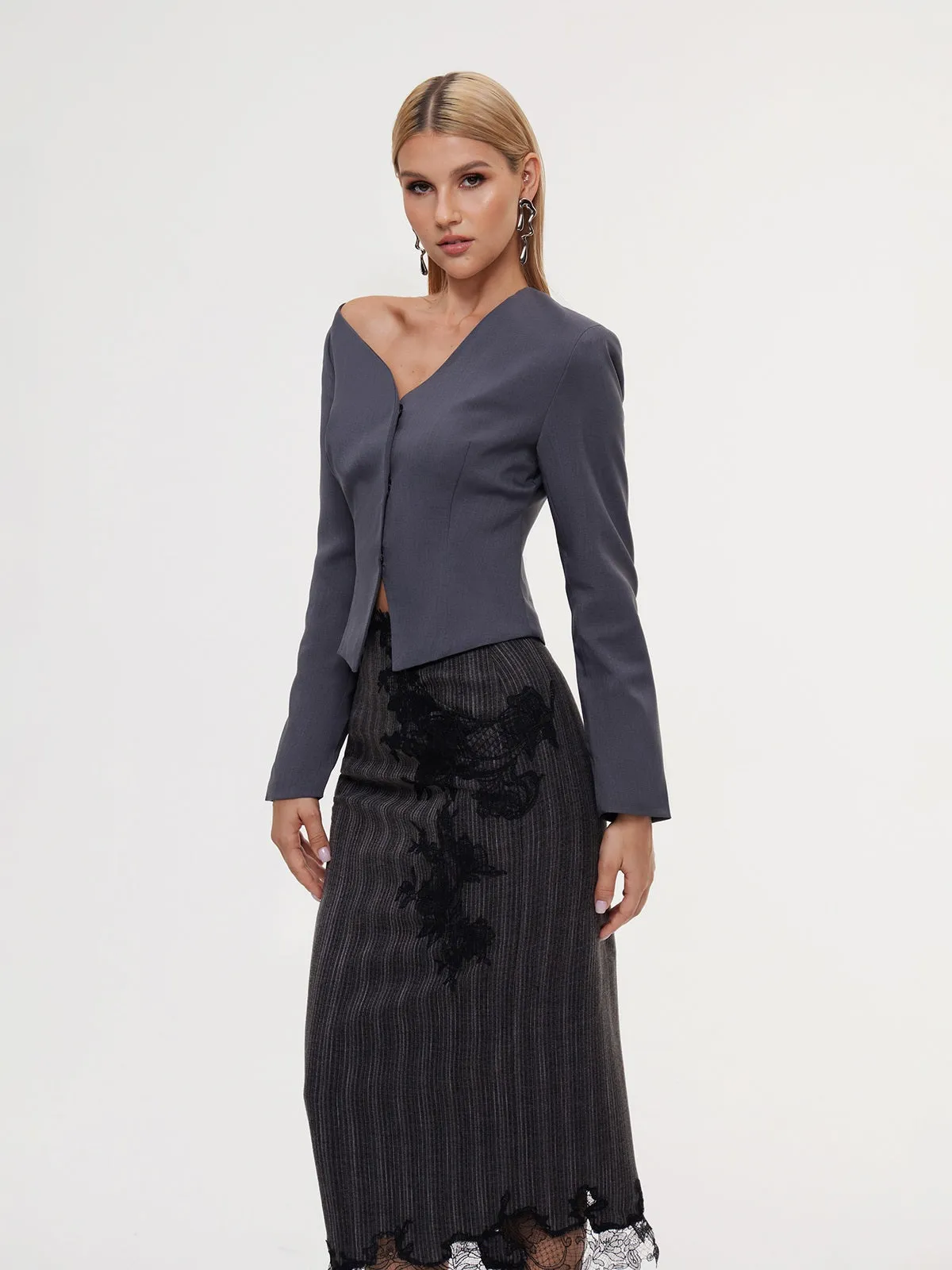 Focalor Long Sleeve Blazer sold by Mew Mews product image thumbnail 5