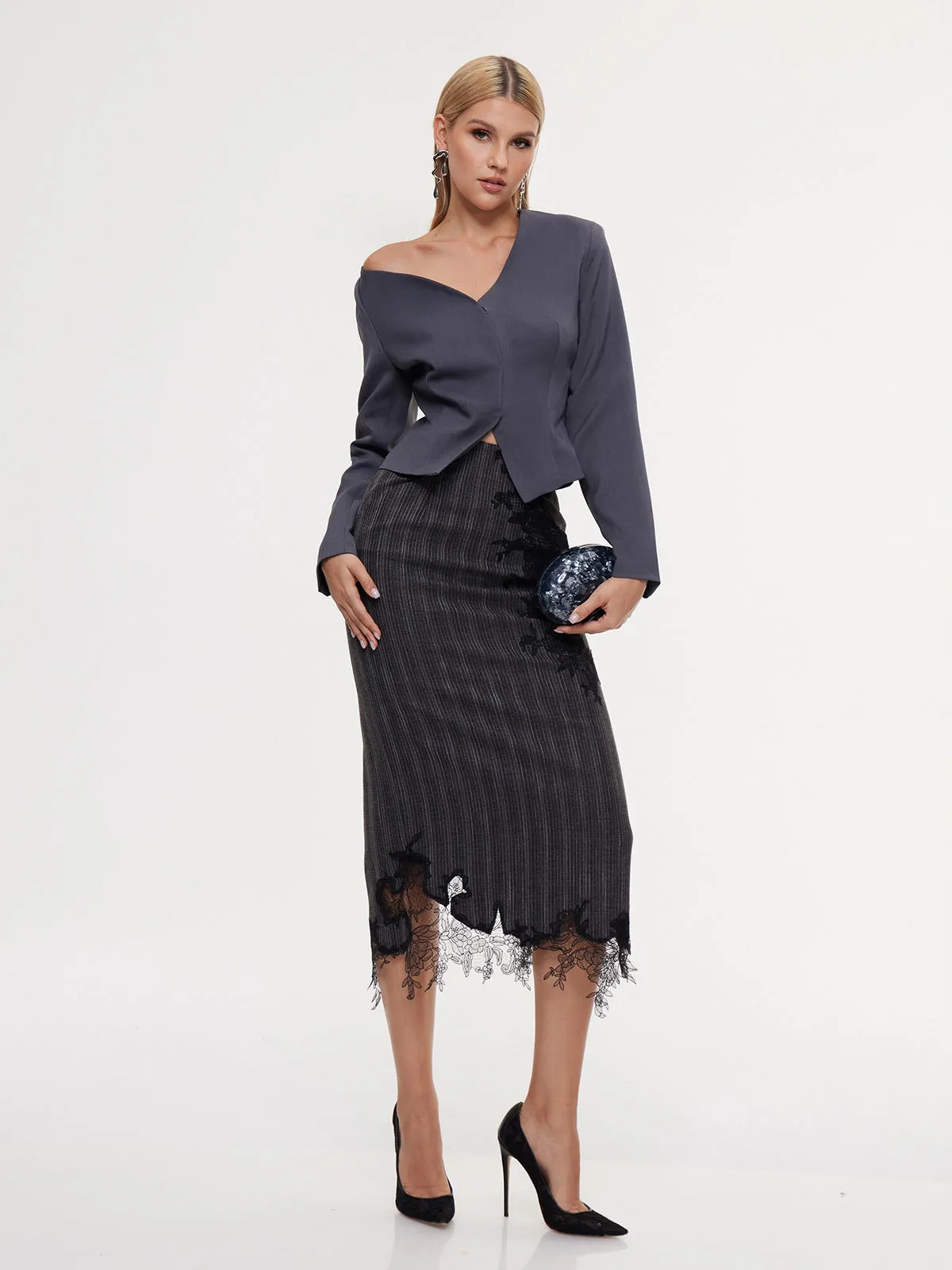 Focalor Long Sleeve Blazer sold by Mew Mews product image thumbnail 2