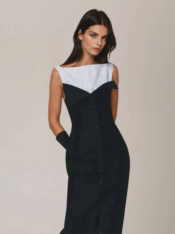 Dolira Sleeveless Button Up Maxi Dress made by Mew Mews
