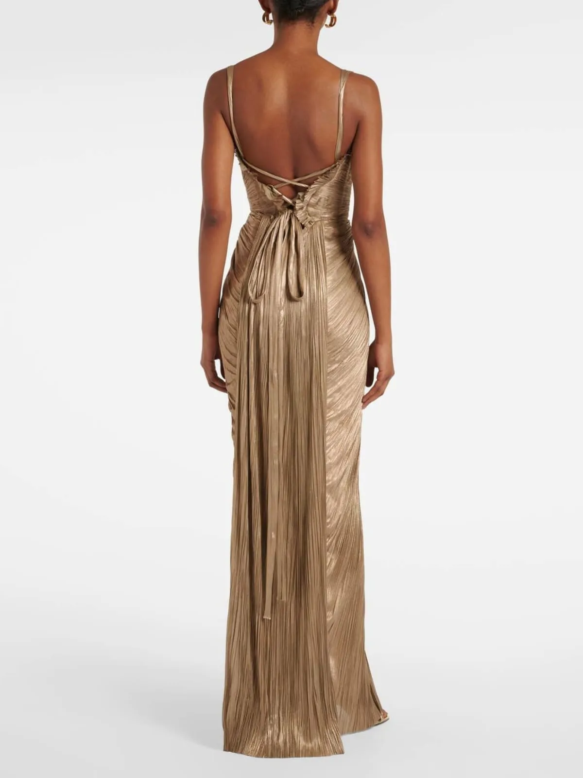 Heliox Metallic Corset Maxi Dress sold by Mew Mews product image thumbnail 2