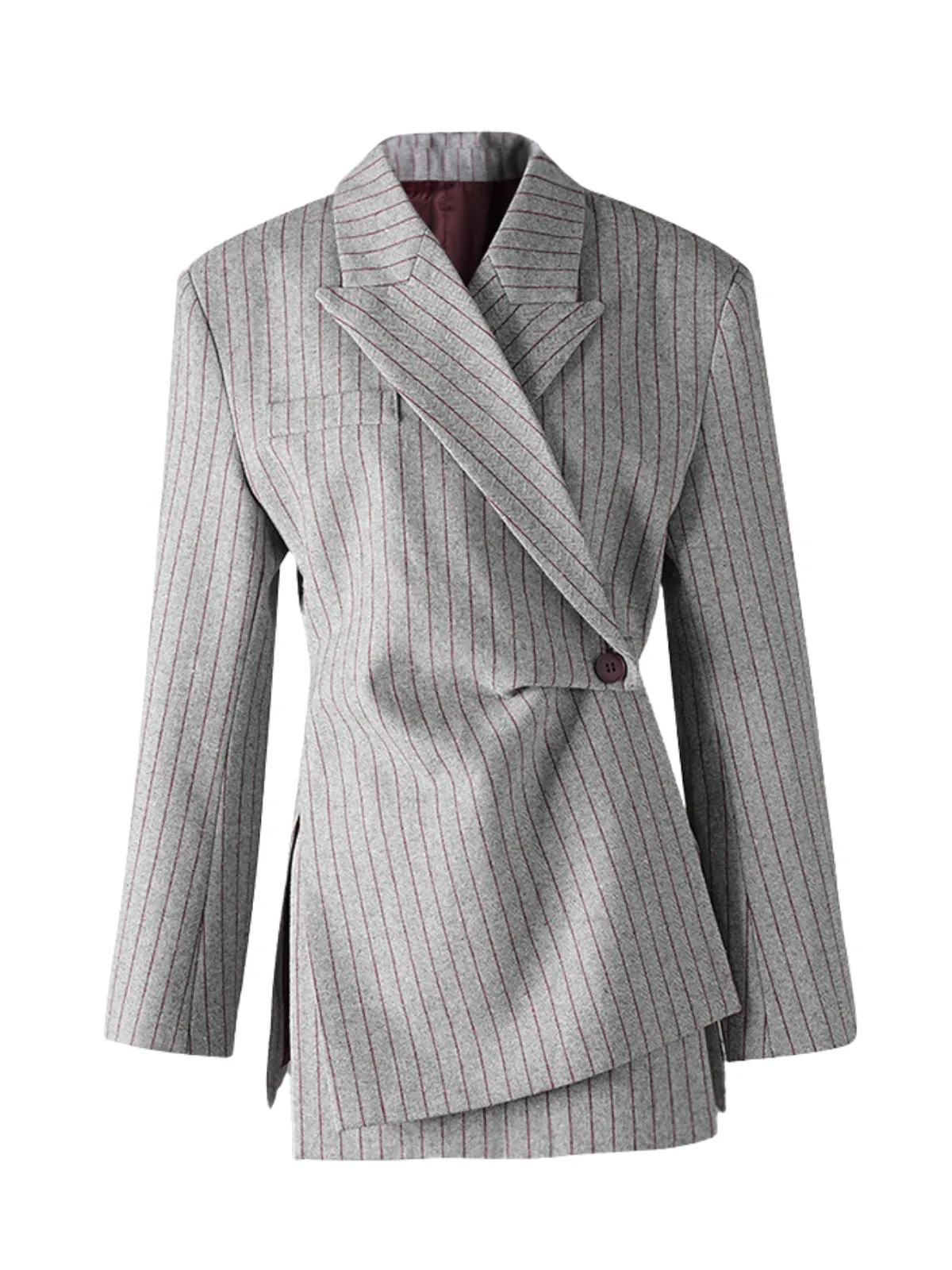 Firnara Folded Collar Stripe Blazer sold by Mew Mews product image thumbnail 3