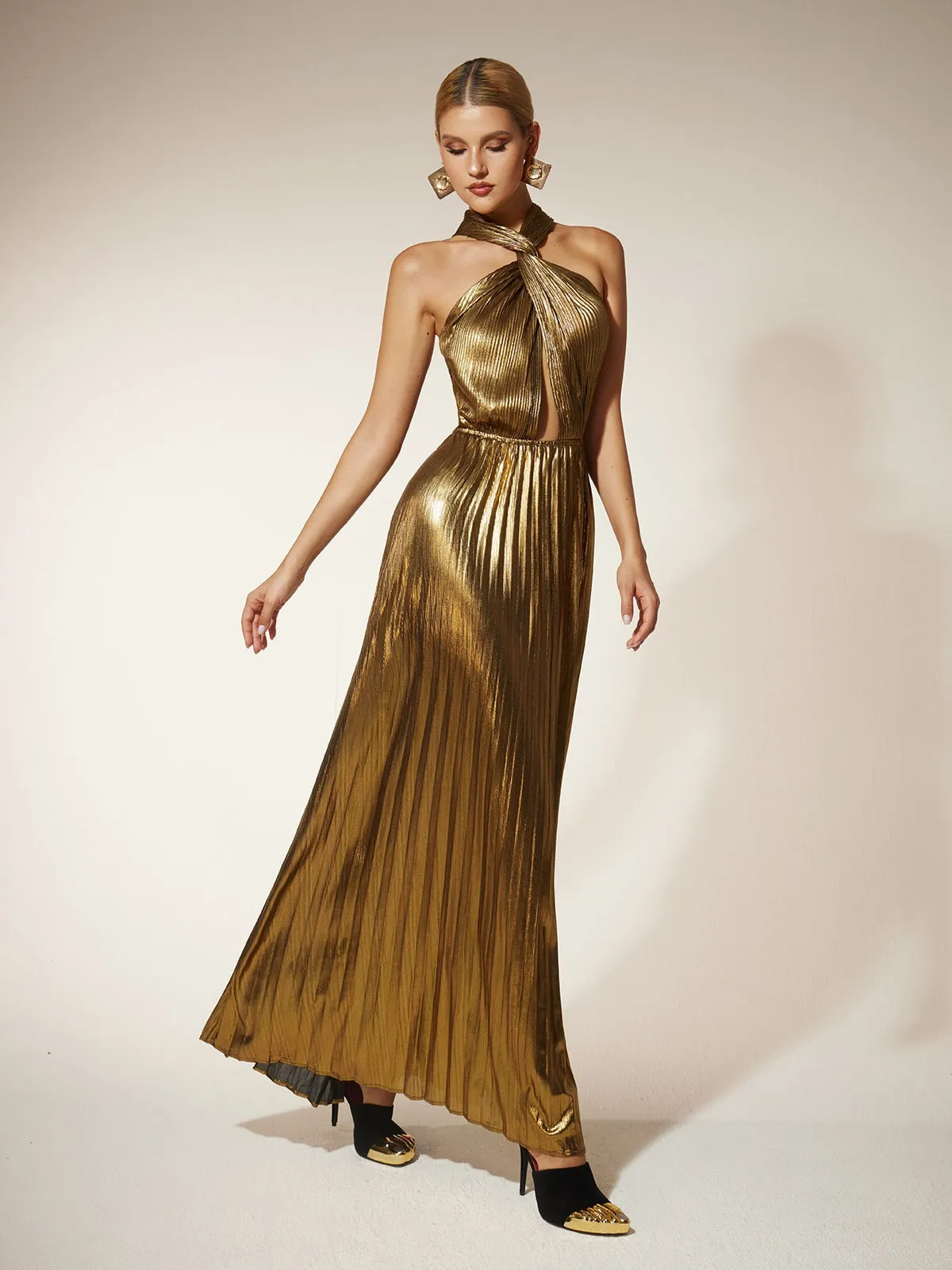 Frazilia Twisted Cutout Maxi Dress sold by Mew Mews product image thumbnail 2