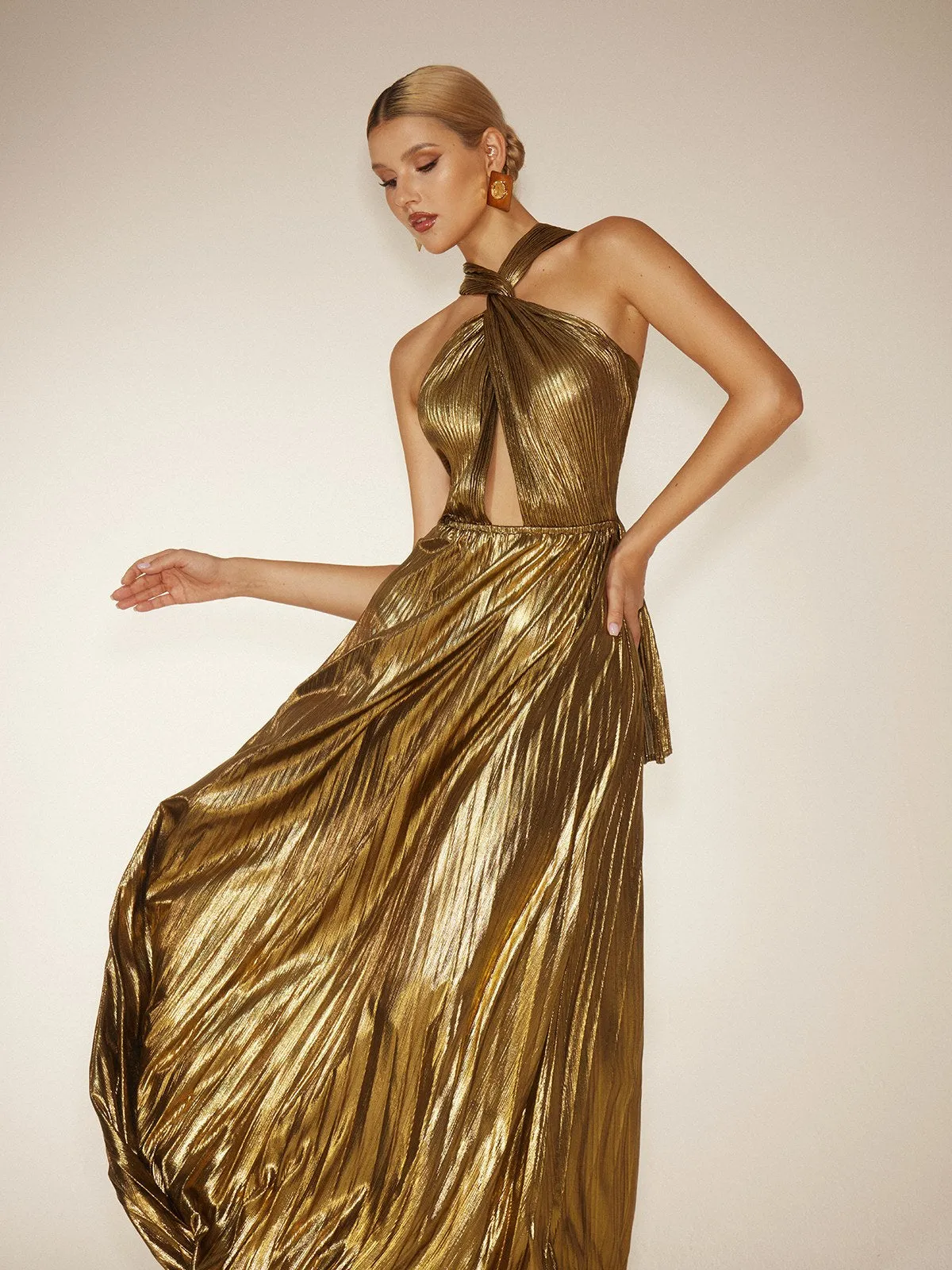 Frazilia Twisted Cutout Maxi Dress sold by Mew Mews product image thumbnail 3