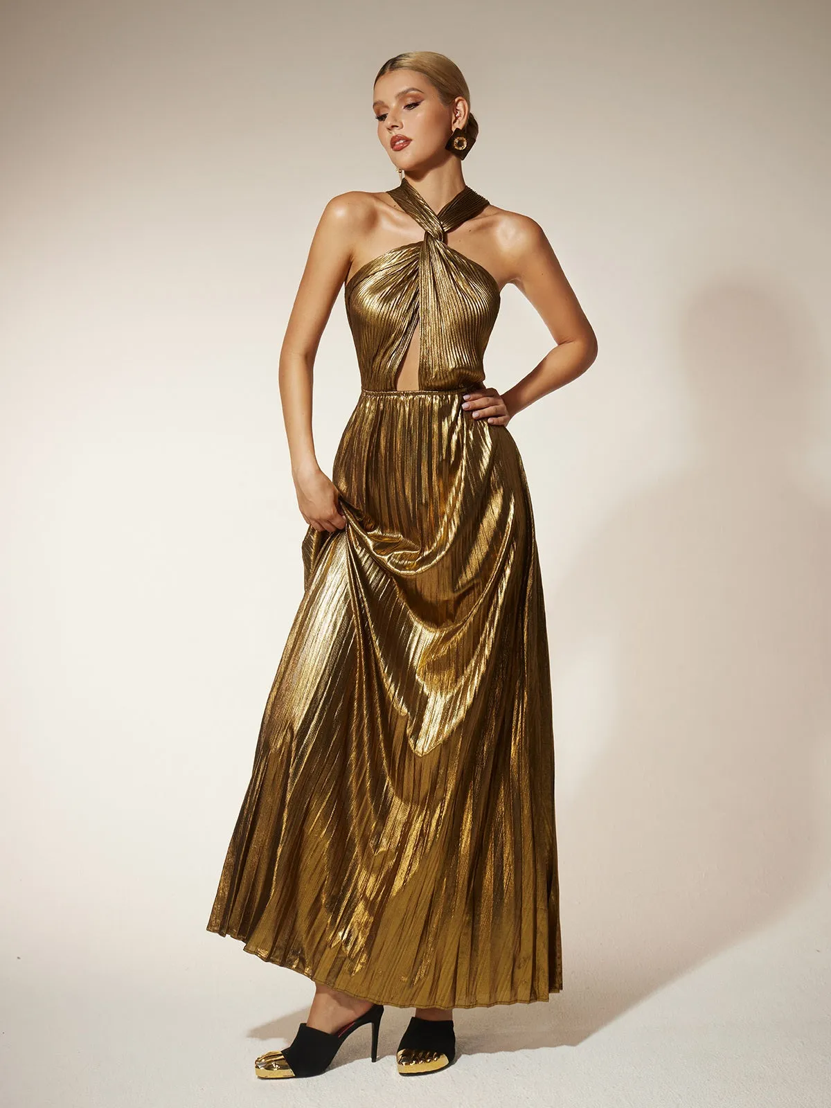 Frazilia Twisted Cutout Maxi Dress sold by Mew Mews product image thumbnail 5