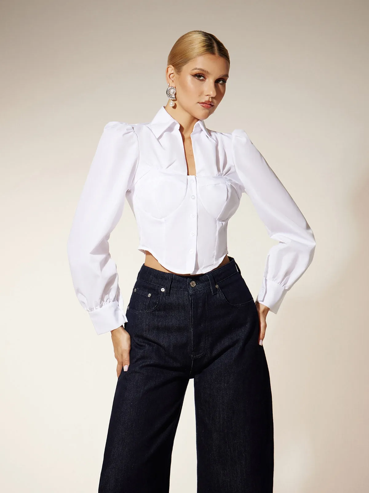 Ehren Long Sleeve Collar Shirt sold by Mew Mews product image thumbnail 5