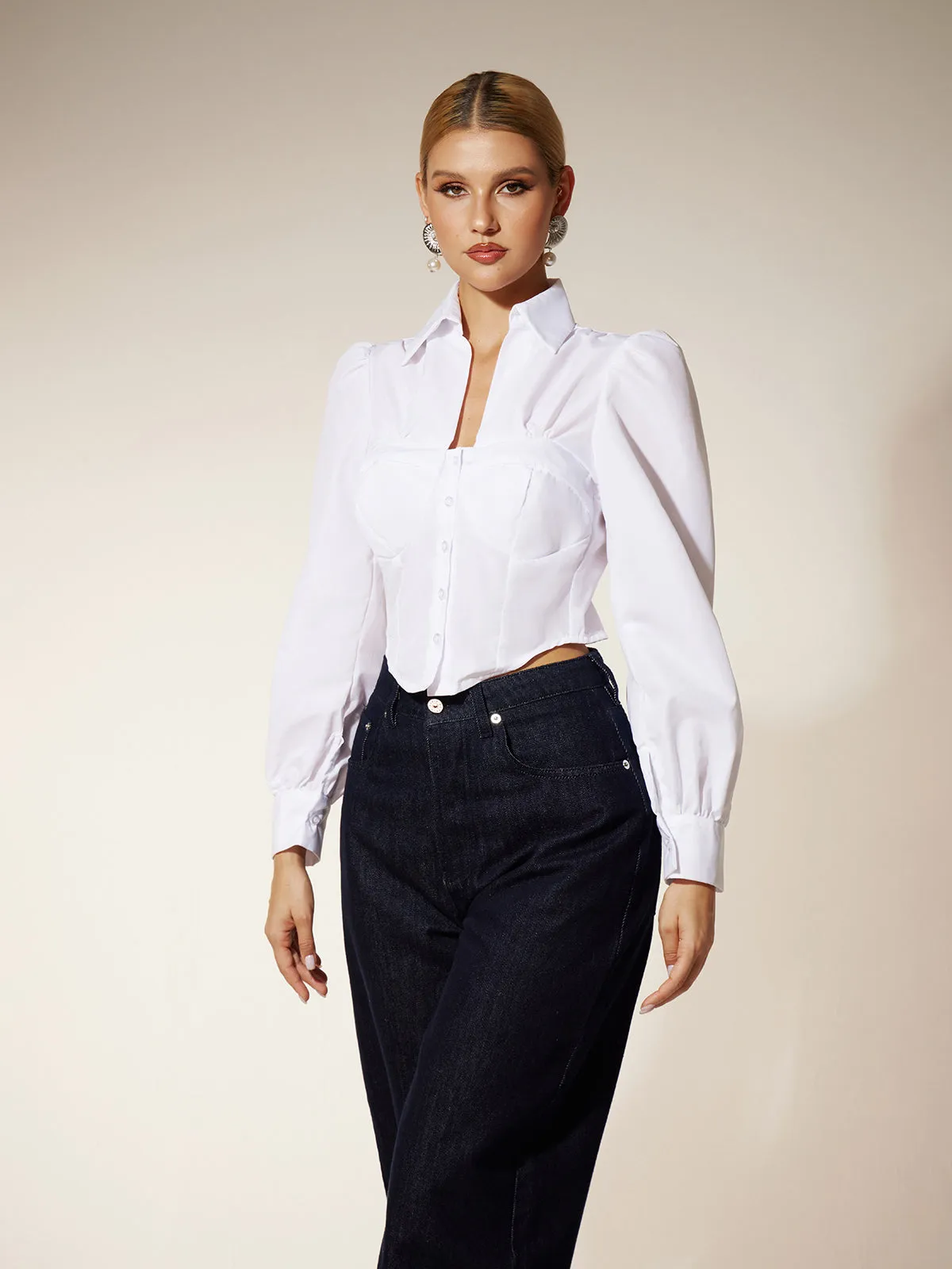 Ehren Long Sleeve Collar Shirt sold by Mew Mews product image thumbnail 2