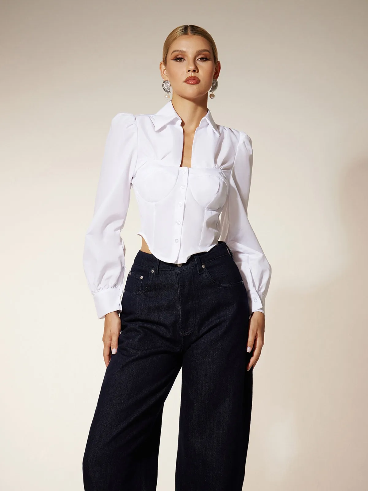Ehren Long Sleeve Collar Shirt sold by Mew Mews product image thumbnail 4