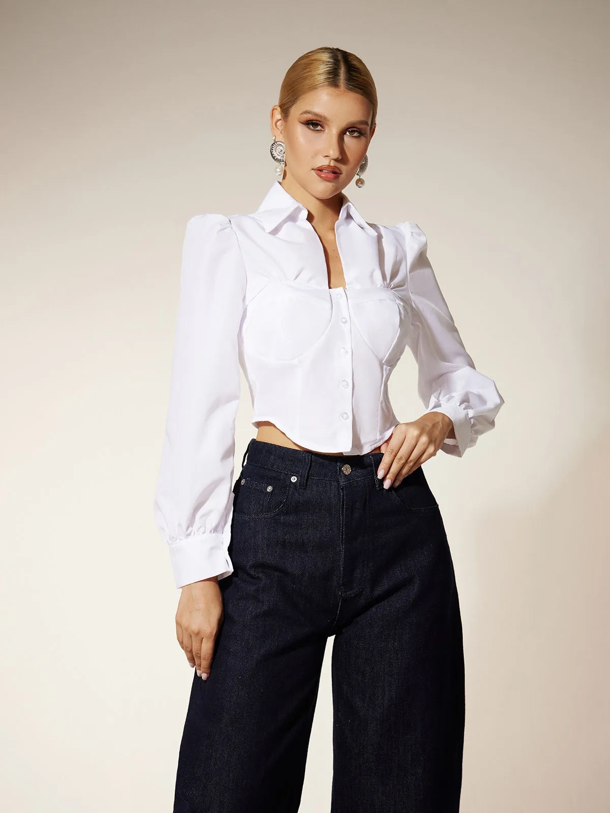 Ehren Long Sleeve Collar Shirt sold by Mew Mews