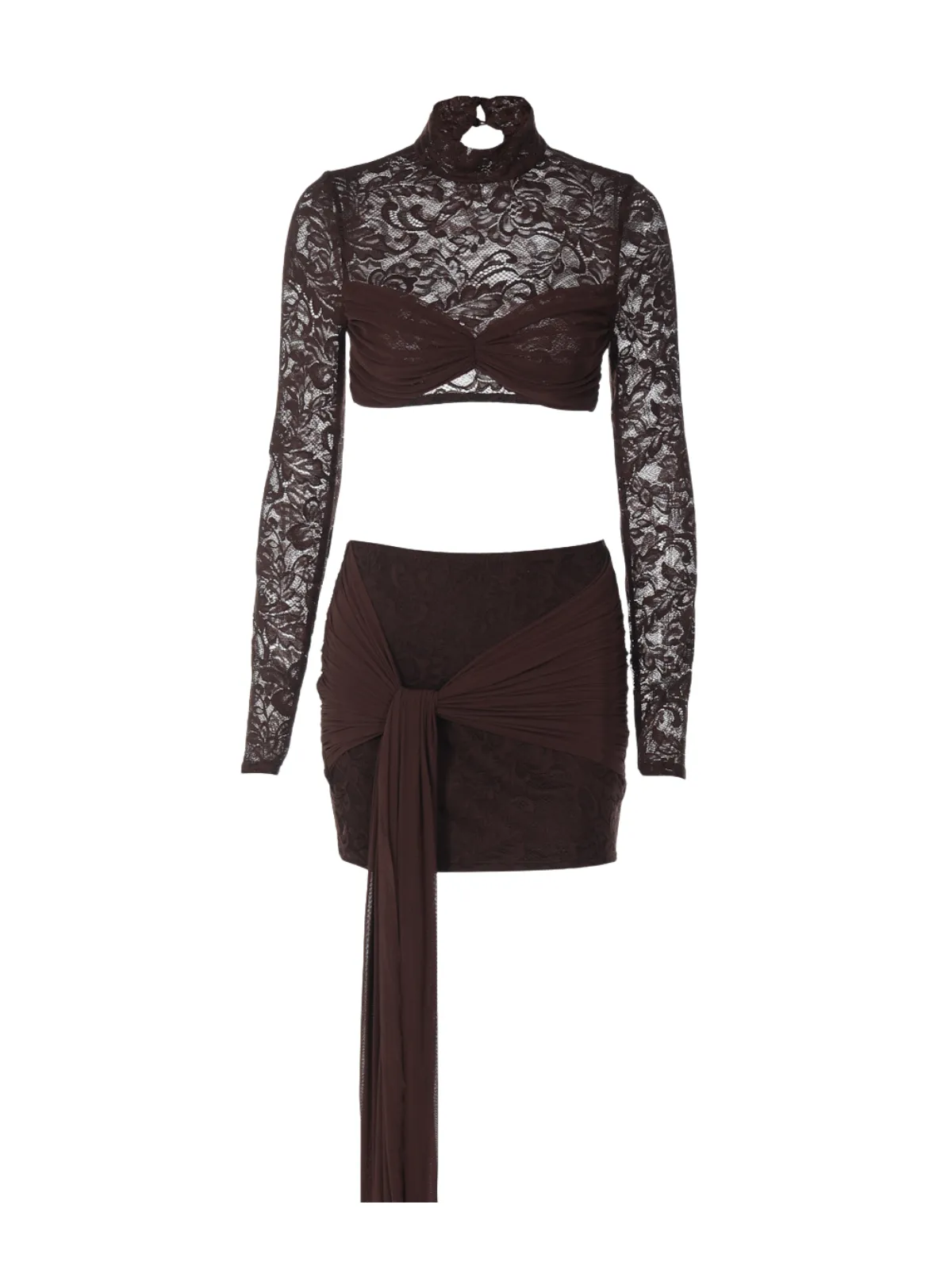 Geodara Lace Twisted Skirt Set sold by Mew Mews product image thumbnail 4