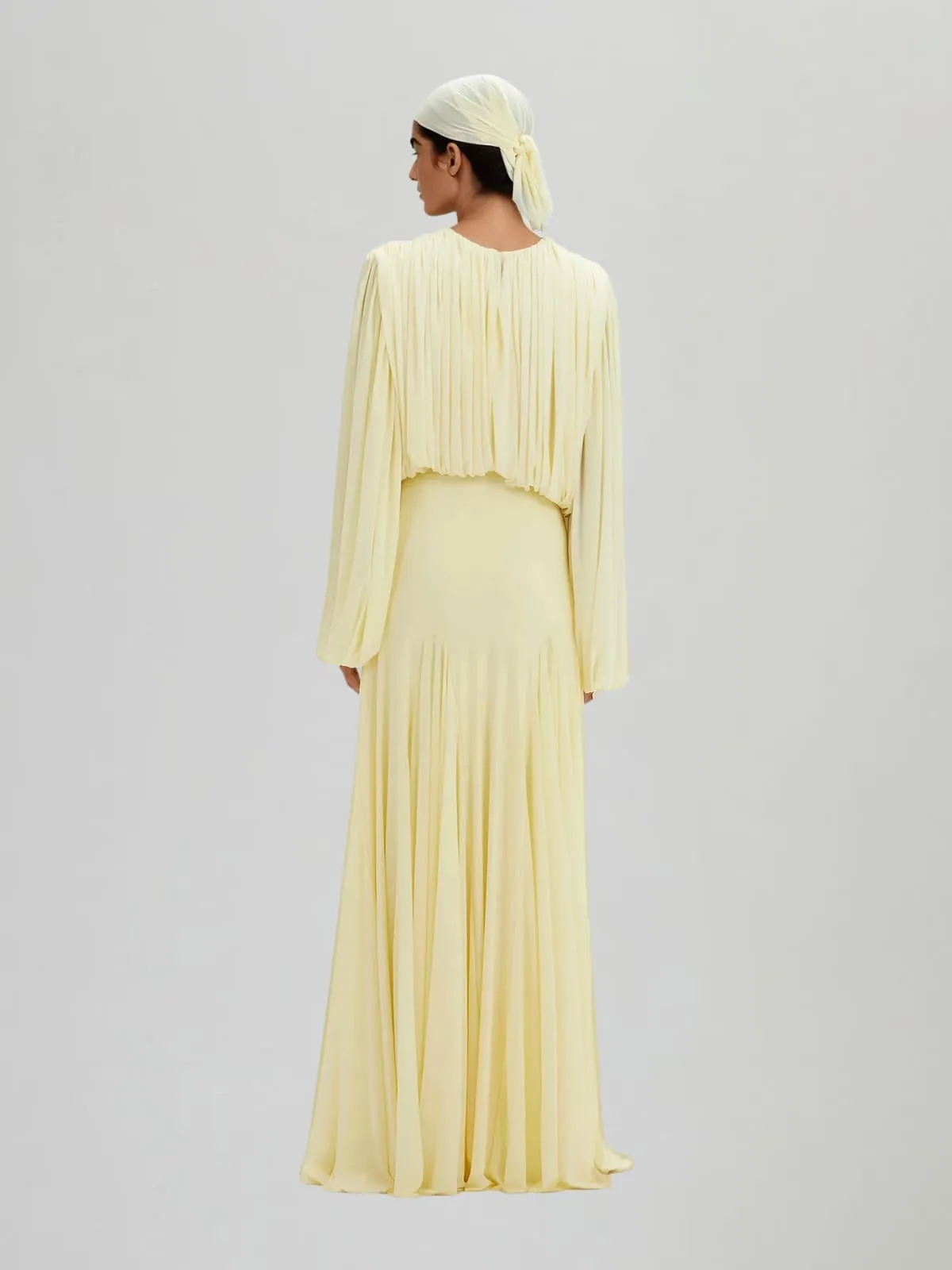 Helium Balloon Sleeve Ruched Maxi Dress sold by Mew Mews product image thumbnail 5