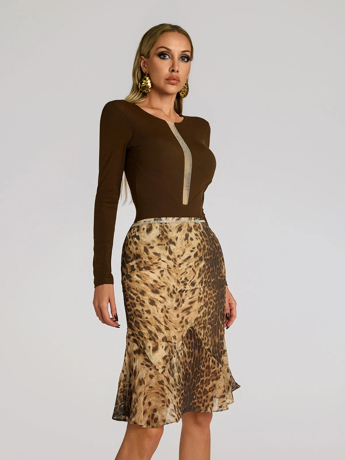 Farid Long Sleeve Bodysuit sold by Mew Mews product image thumbnail 3