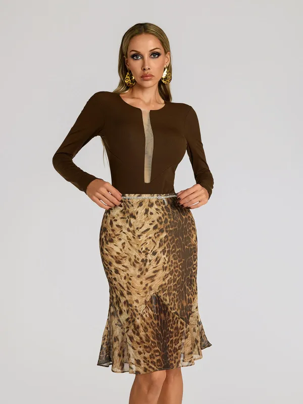 Farid Long Sleeve Bodysuit sold by Mew Mews