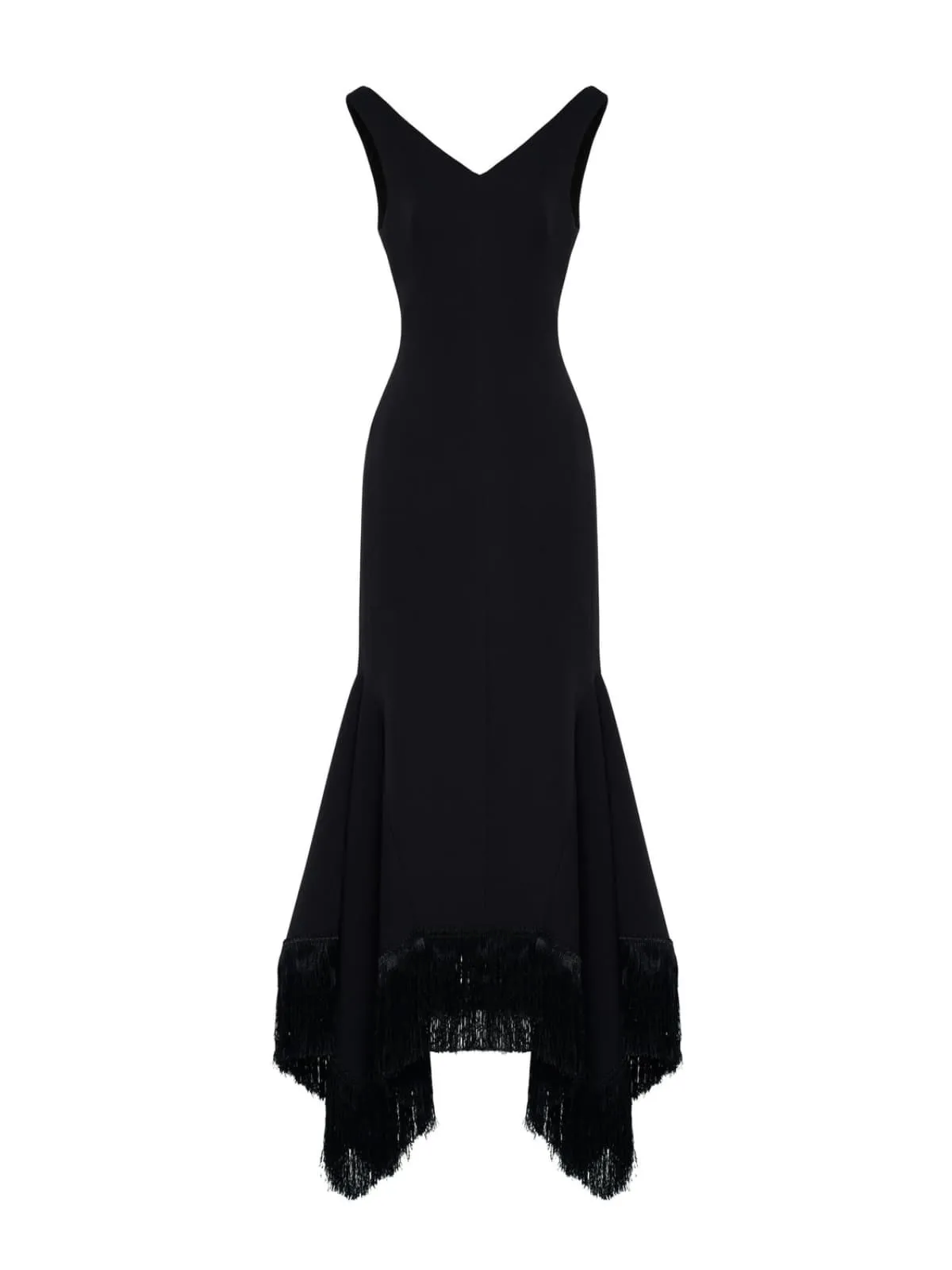 Juxtala V Neck Fringe Maxi Dress sold by Mew Mews product image thumbnail 4