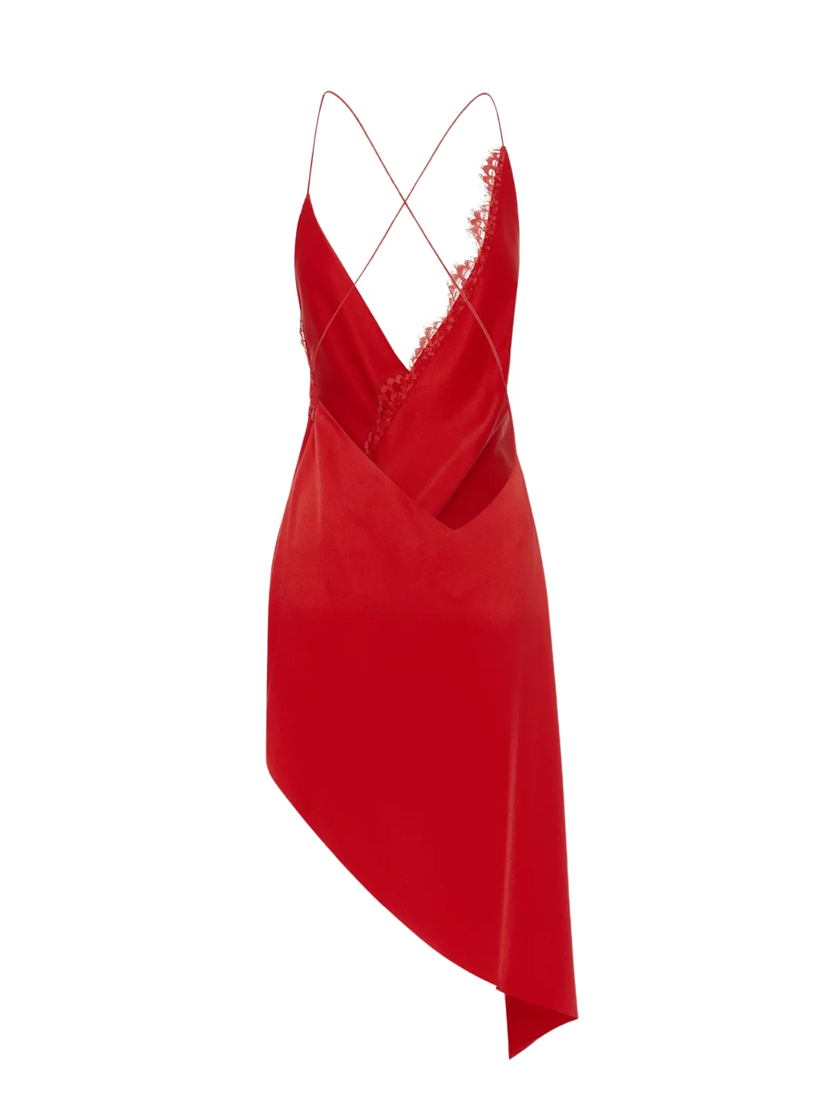 Kapitza Plunge Neck Lace Mini Dress sold by Mew Mews product image thumbnail 4