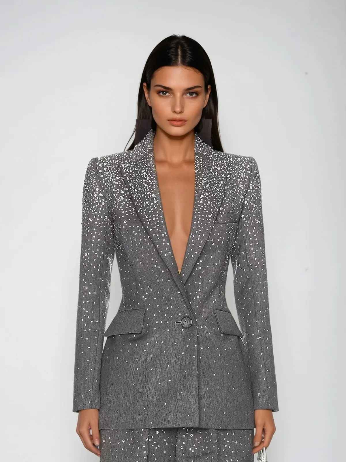 Kepleron Rhinestone Blazer Set sold by Mew Mews product image thumbnail 3