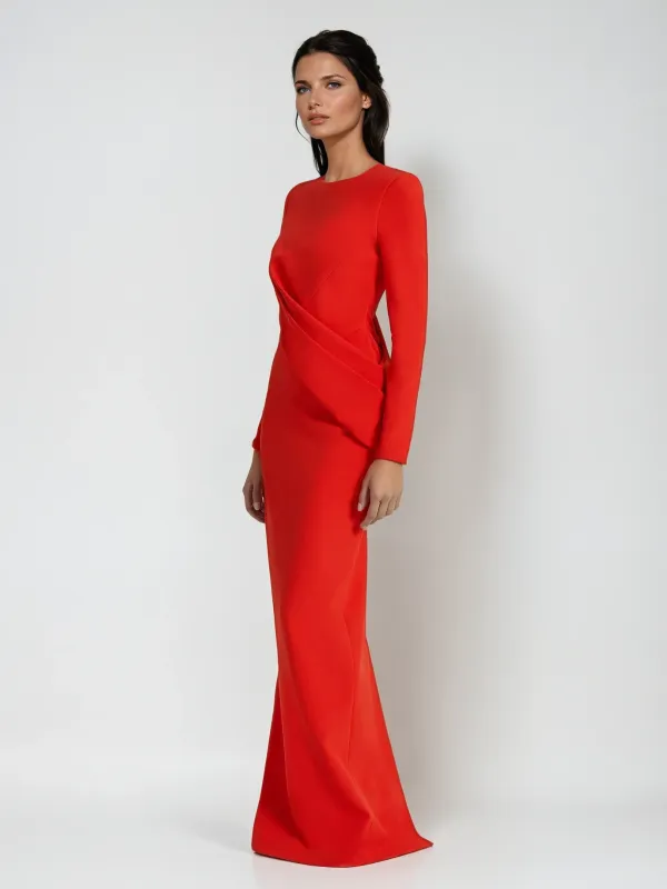 Kineticora Long Sleeve Split Maxi Dress sold by Mew Mews