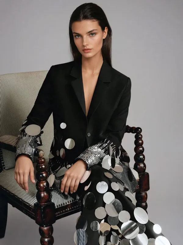 Muriate Round Sequin Skirt sold by Mew Mews