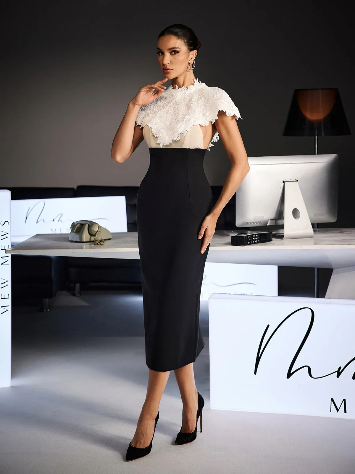 Stellara Shawl Lace Skirt Set sold by Mew Mews product image thumbnail 2