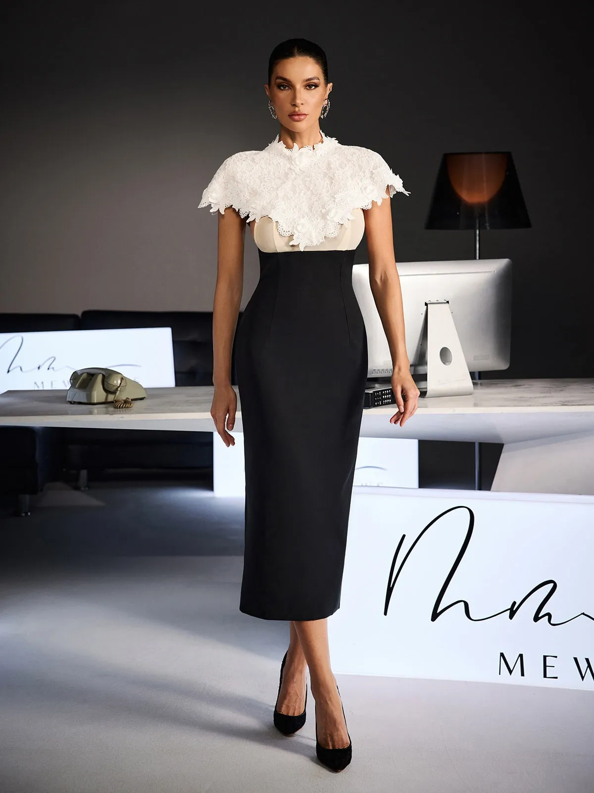 Stellara Shawl Lace Skirt Set sold by Mew Mews