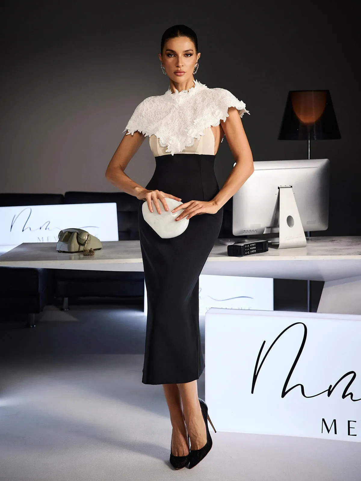 Stellara Shawl Lace Skirt Set sold by Mew Mews product image thumbnail 5