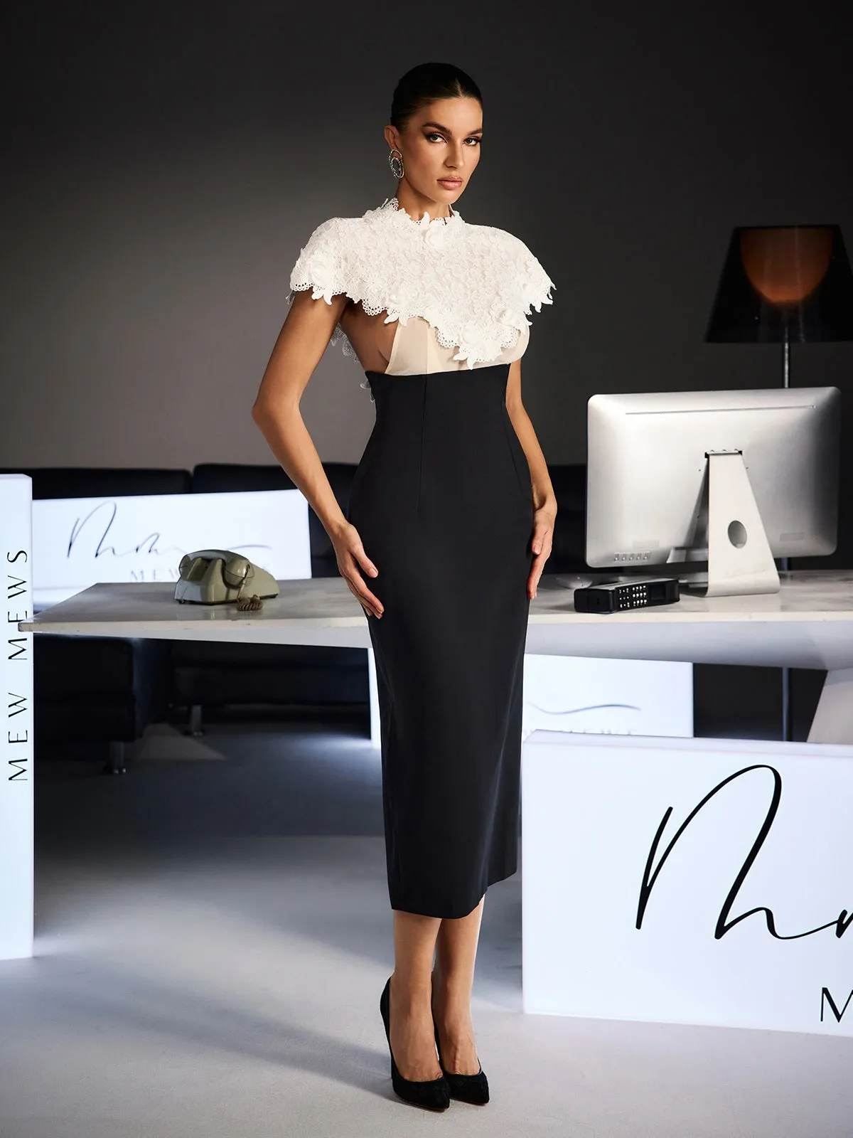 Stellara Shawl Lace Skirt Set sold by Mew Mews product image thumbnail 3