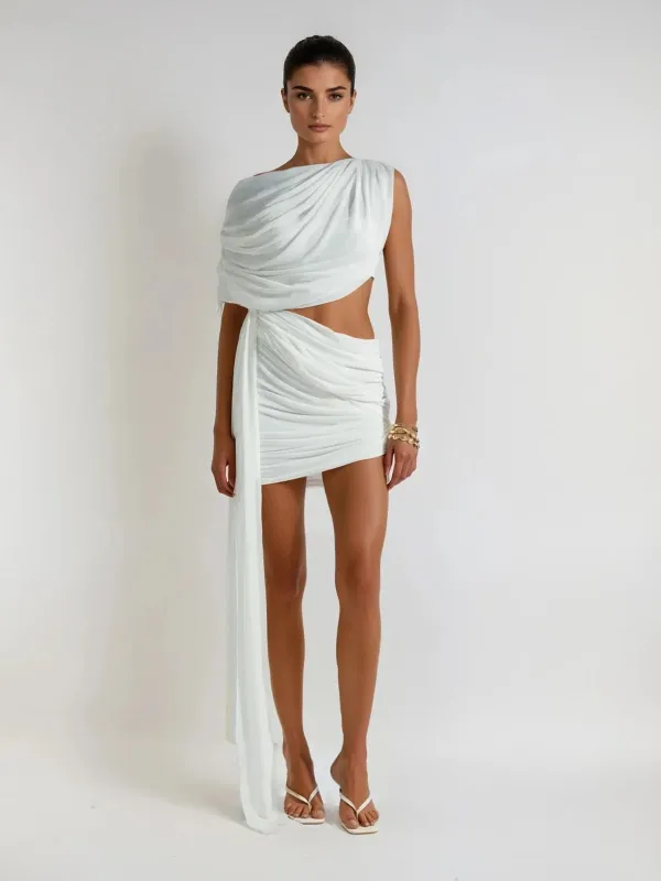 Genomorp Shawl Ruched Draped Skirt Set sold by Mew Mews