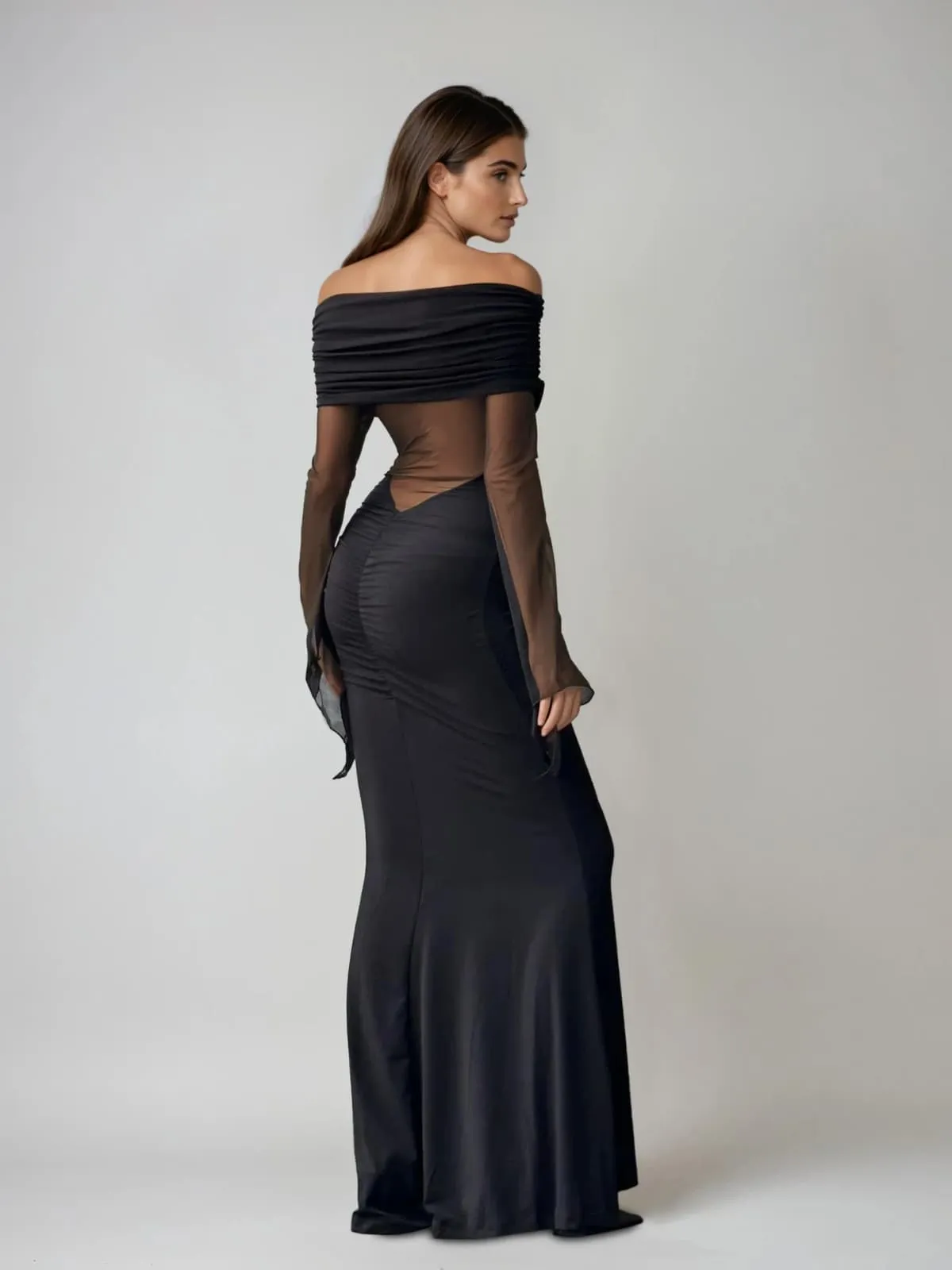 Arduin Flare Sleeve Maxi Dress sold by Mew Mews product image thumbnail 5