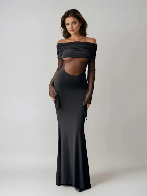 Arduin Flare Sleeve Maxi Dress made by Mew Mews