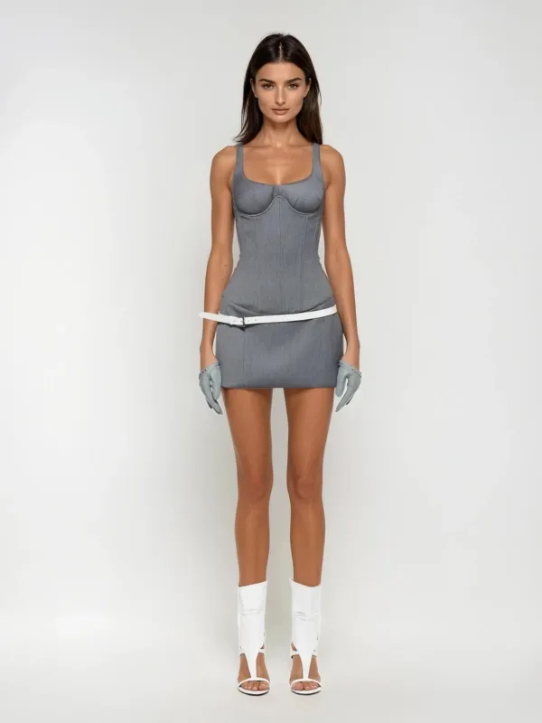 Ardice Sleeveless Corset Mini Dress sold by Mew Mews