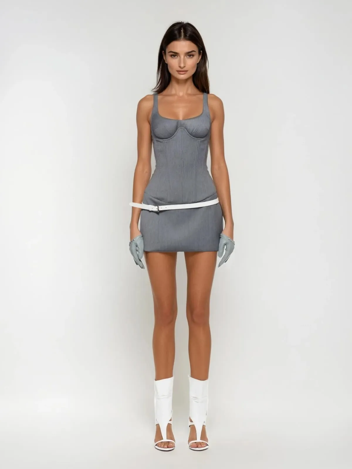 Ardice Sleeveless Corset Mini Dress sold by Mew Mews