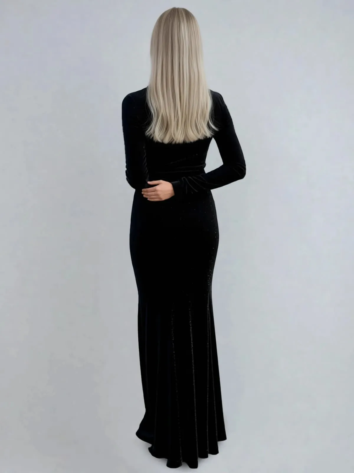 Liapunov Long Sleeve Cutout Maxi Dress sold by Mew Mews product image thumbnail 3