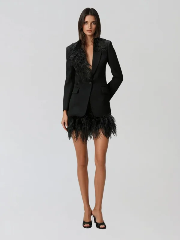 Wynstra Feather Blazer sold by Mew Mews