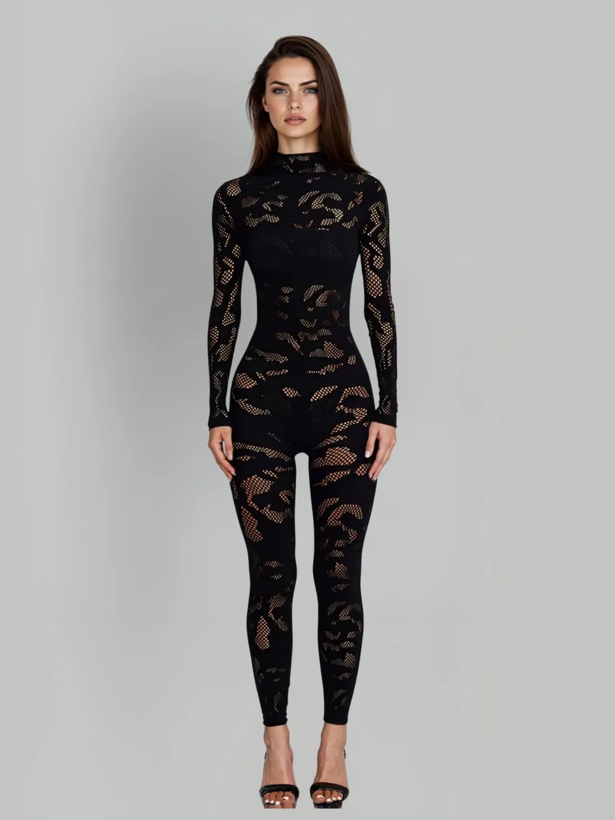 Quasarion High Neck Cutout Jumpsuit sold by Mew Mews