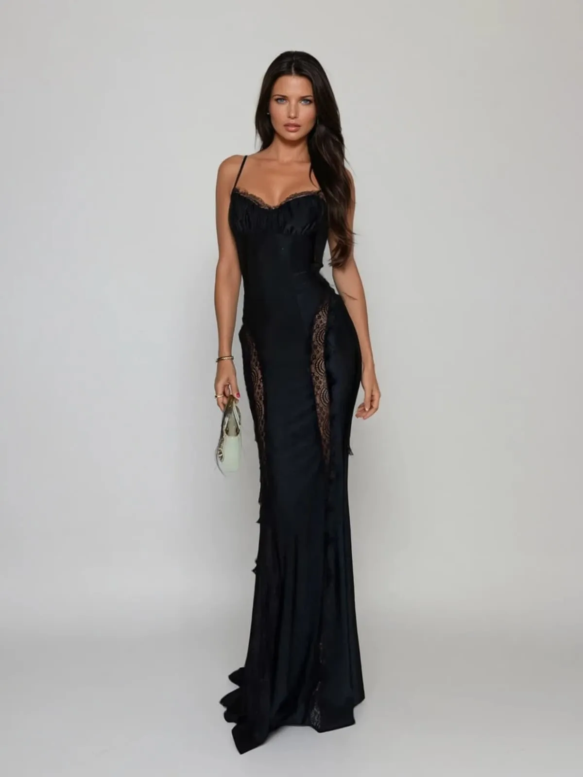 Strangeat Spaghetti Lace Maxi Dress sold by Mew Mews product image thumbnail 3