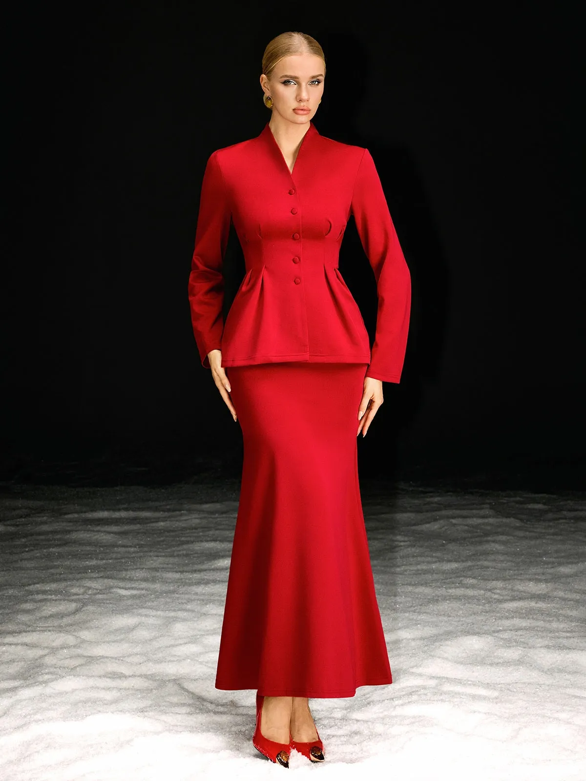 Nawkaw Long Sleeve Skirt Set sold by Mew Mews product image thumbnail 5