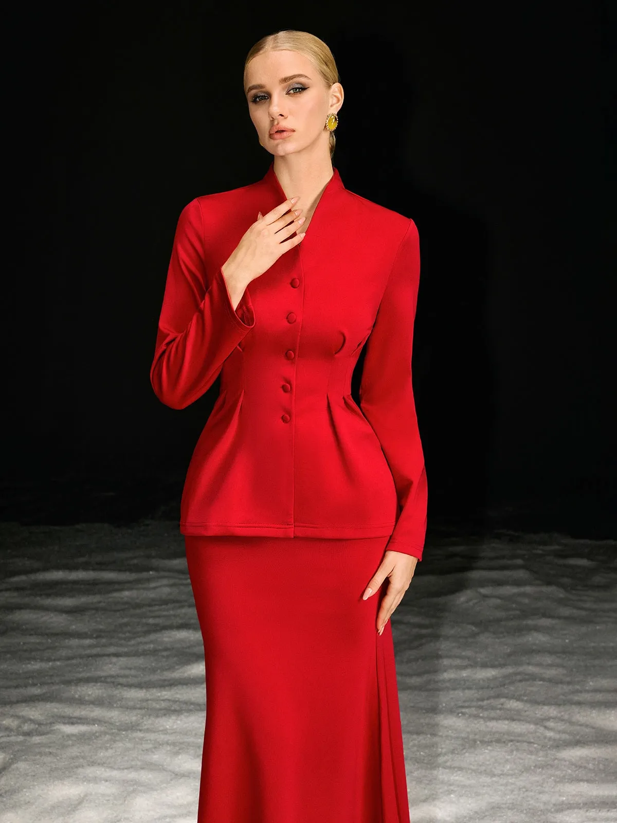 Nawkaw Long Sleeve Skirt Set sold by Mew Mews product image thumbnail 3