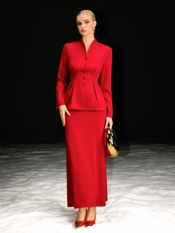 Nawkaw Long Sleeve Skirt Set sold by Mew Mews