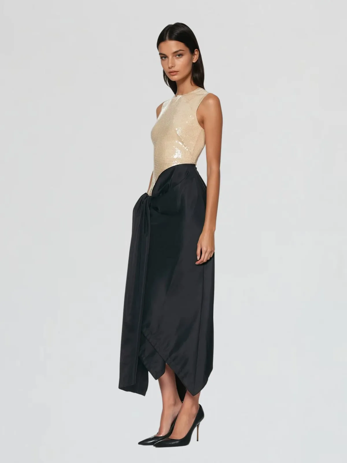 Equatorix Sleeveless Sequin Midi Dress sold by Mew Mews product image thumbnail 3