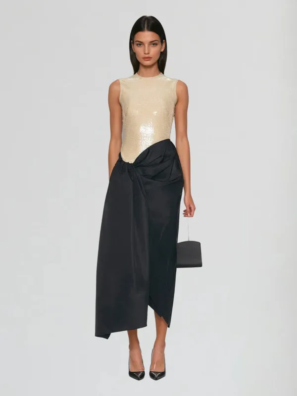 Equatorix Sleeveless Sequin Midi Dress sold by Mew Mews