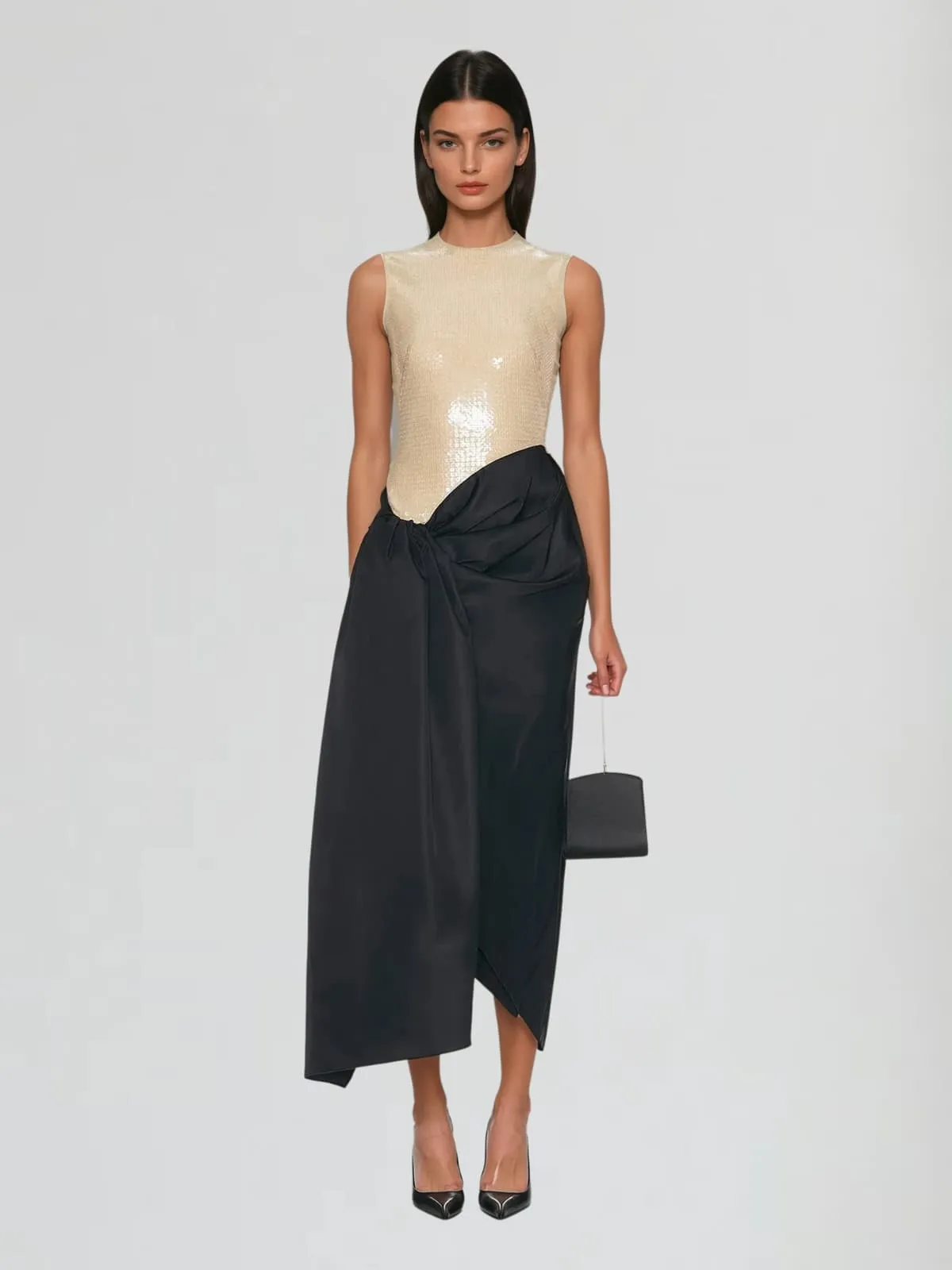 Equatorix Sleeveless Sequin Midi Dress sold by Mew Mews