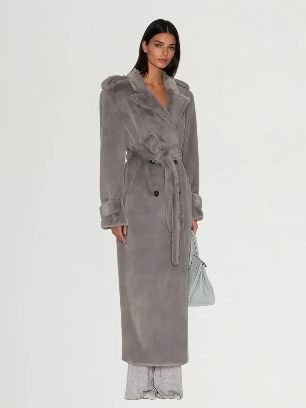 Oxyra Long Sleeve Faux Fur Coat sold by Mew Mews product image thumbnail 3
