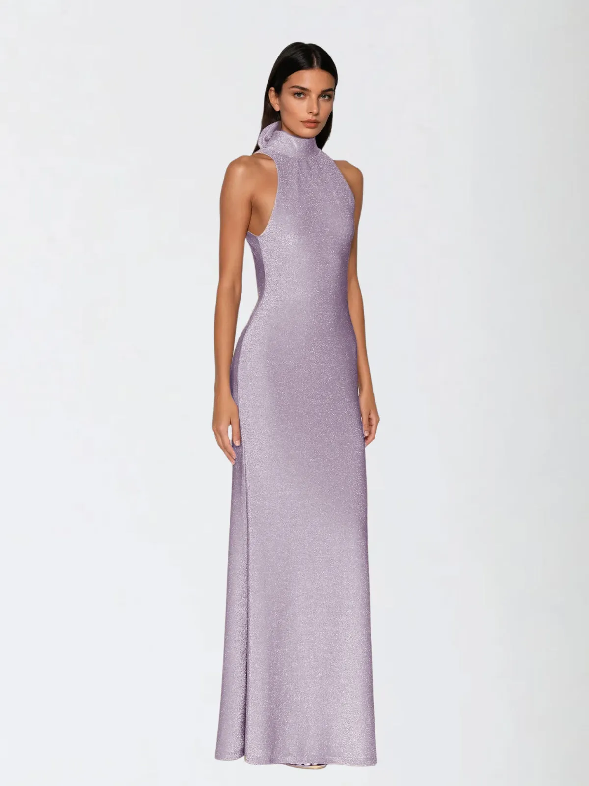 Praxiel Open Back Flower Glitter Maxi Dress sold by Mew Mews product image thumbnail 2